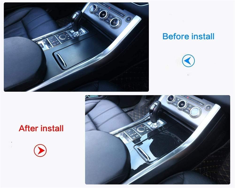 Carbon Fiber Style ABS Plastic Center Console Panel Cover Trim E2141