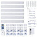 12 inch LED Under Cabinet Light Kit with 6 Bars and Remote Control, White A54573