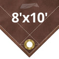 Brown Canvas Tarps 8 x 10 B21687