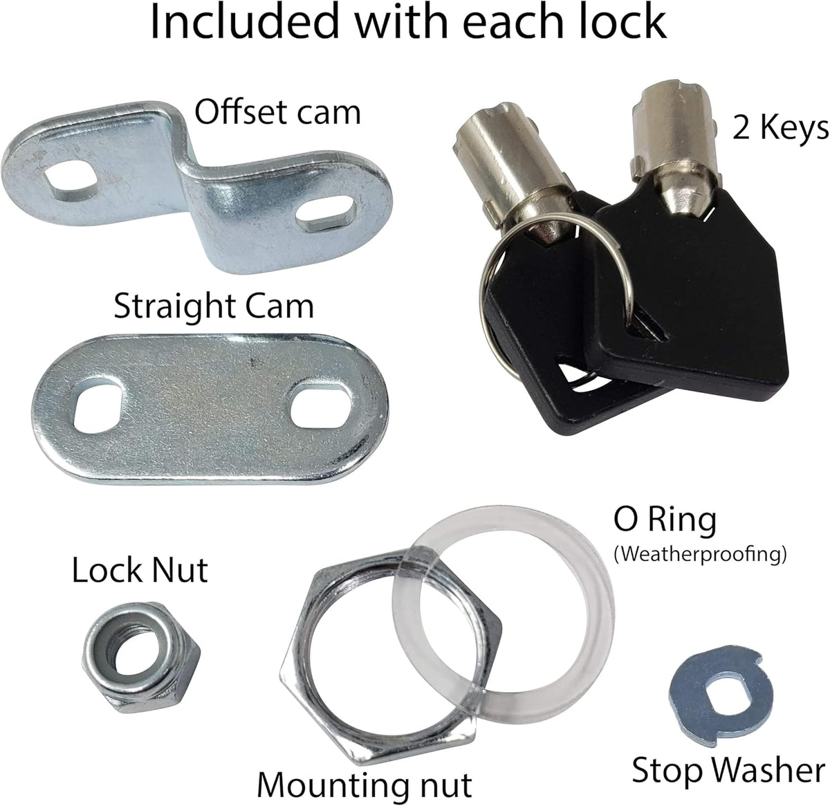 7/8 Inch RV Compartment Cam Locks Pack of 5 P899