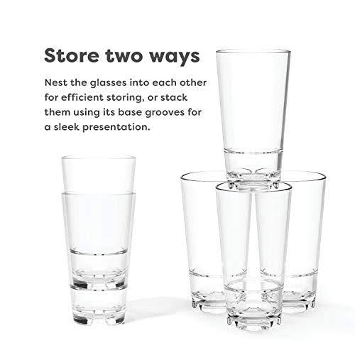 16oz Stacking Pint, Set of 24, Dishwasher Safe J5505
