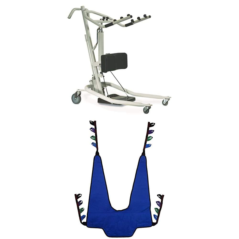 Hydraulic Stand-Up Patient Lift with Transfer Sling H454692