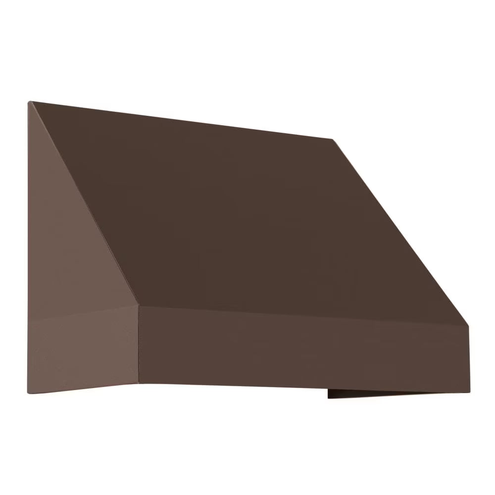 4.375 ft Fixed Awning Acrylic Fabric, Brown P70792