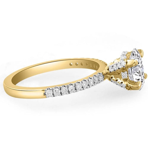 1 1/2Ct Oval Diamond Engagement Ring Q846