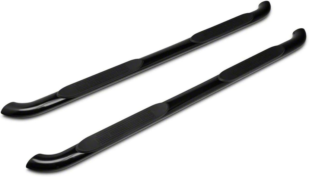 Black Oval Bent End Side Step Bars Q863530