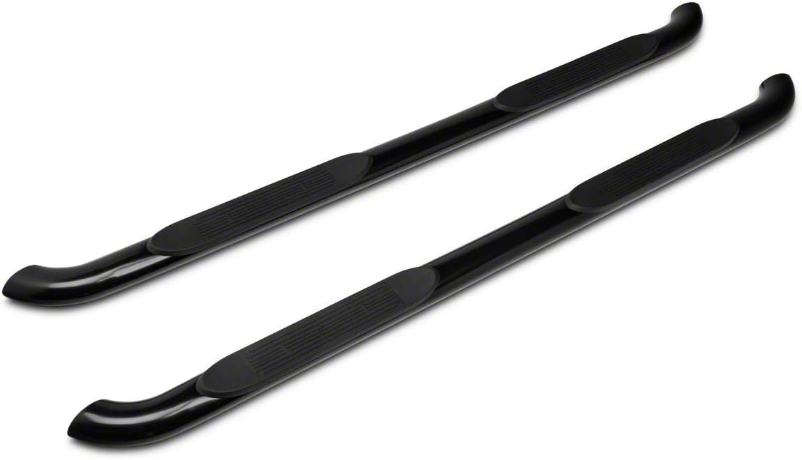 Black Oval Bent End Side Step Bars Q863530