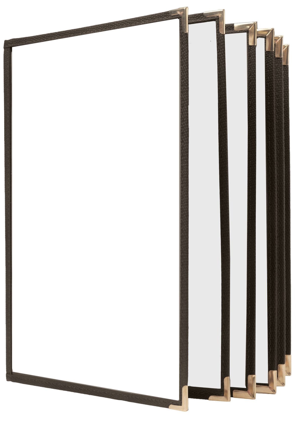 12 View Book Style Cafe Menu Cover, 8½x11, Mahogany H3567