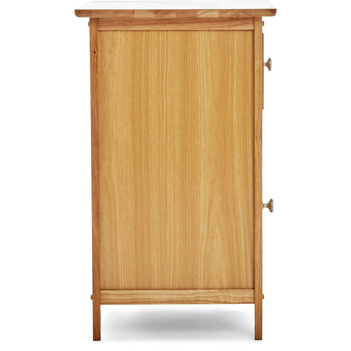 Brown Side Table with Single Drawer and Storage Cabinet X51115