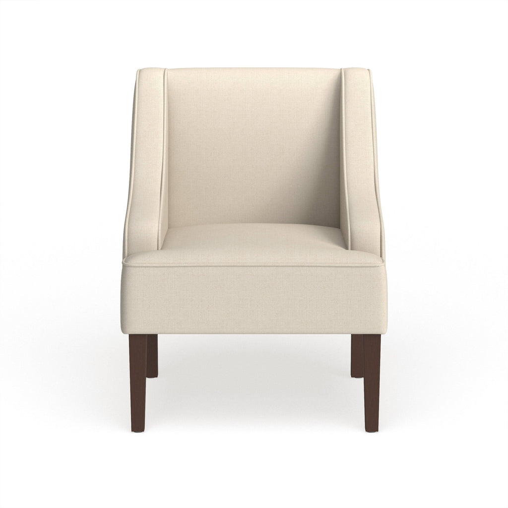 Cream Swoop Arm Accent Chair T54960