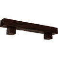 Natural Pecan Faux Wood Fireplace Mantel Kit with Alamo Corbels Z110992
