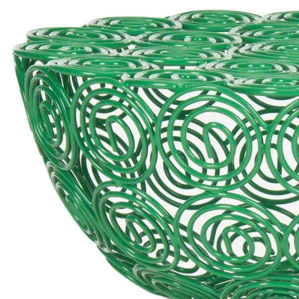 Green Iron Wire Stool R385326