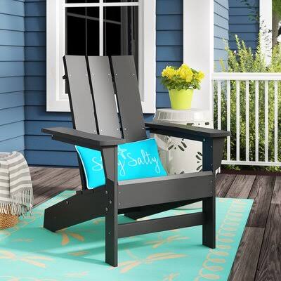 Black Plastic/Resin Adirondack Chair G506080