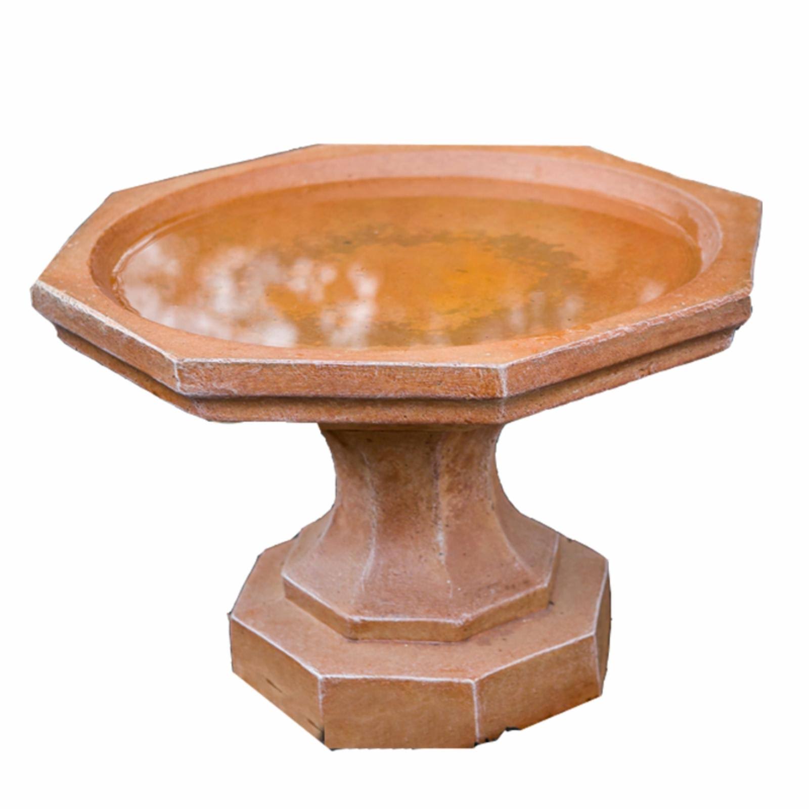 Cast Stone Octagon Bird Bath P1066