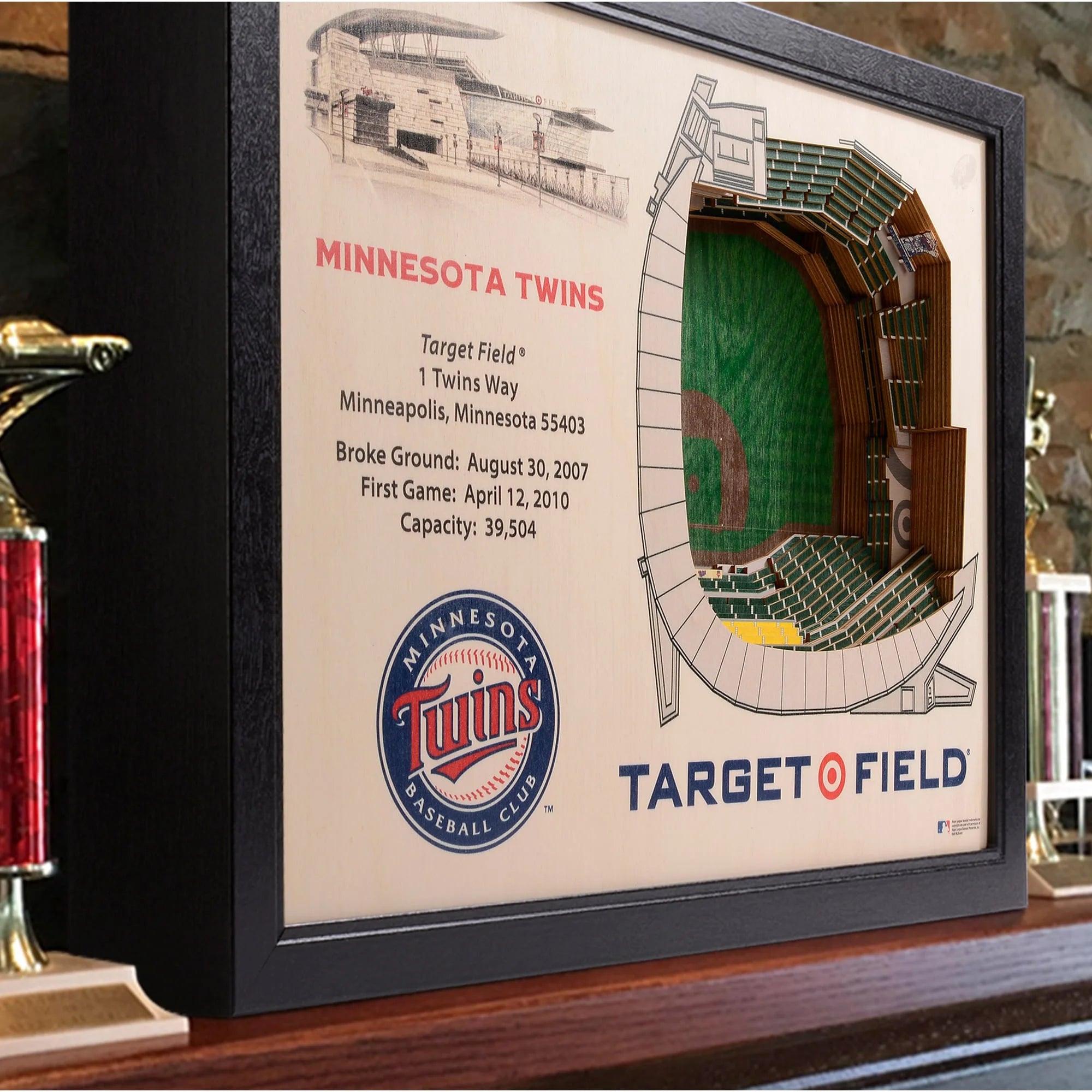 MLB Minnesota Twins 25-Layer 3D Wall Art C712434