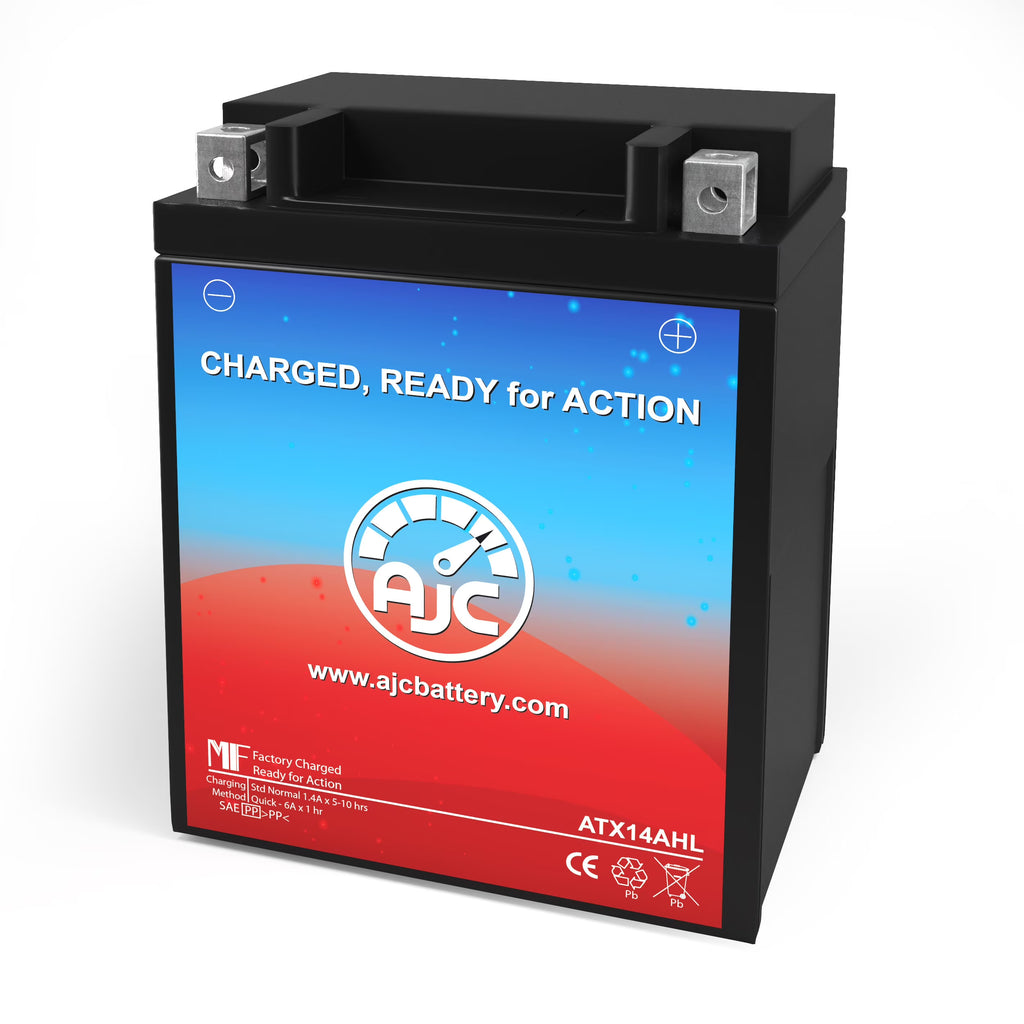 AJC Battery Compatible with Royal Enfield Classic Gunmetal Grey 500CC Motorcycle Replacement Battery (2019) D46685