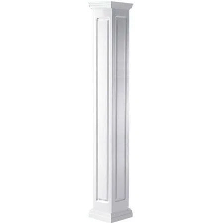 6 inchw x 120 Raised Panel Column with Tuscan Capital and Tuscan Base G249055
