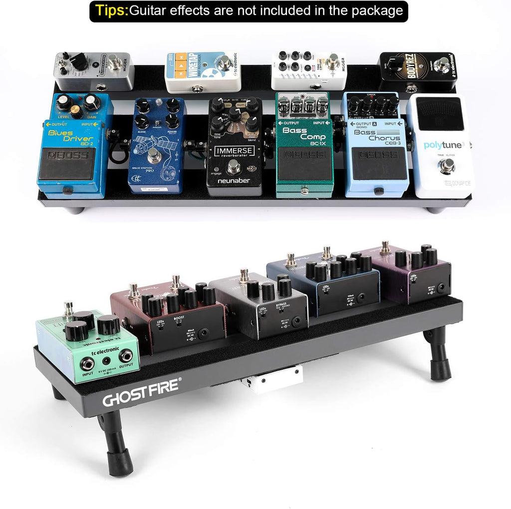 Aluminum Alloy Effect Pedalboard with Carry Case X559