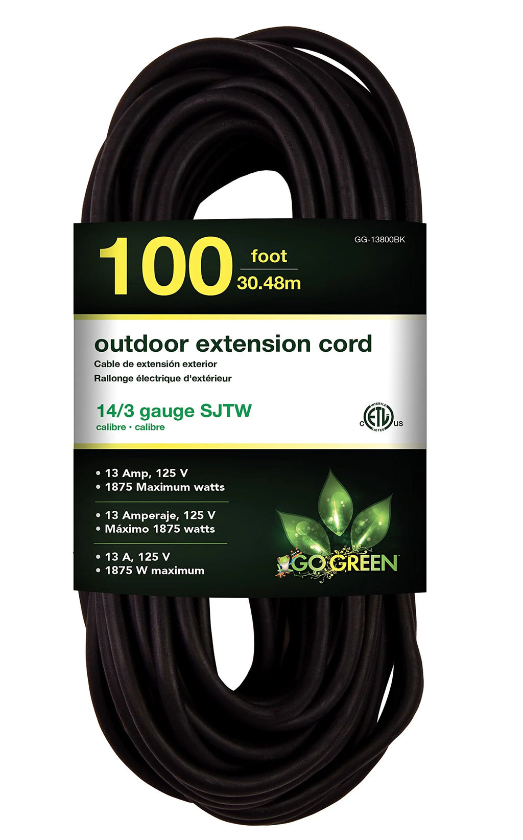 14/3 100 Ft SJTW Outdoor Extension Cord Y910