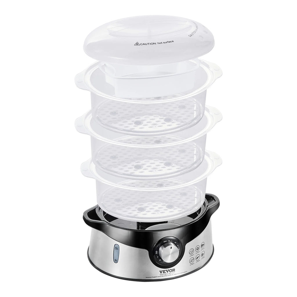 9.5Qt Electric Food Steamer 3-Tier 800W T395