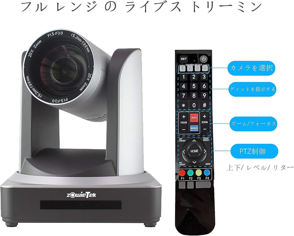 20X Live Streaming Camera with HDMI and 3G-SDI Outputs Q511008