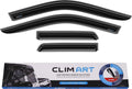 4 pcs Dark Smoke Tape-on Window Deflectors N89966