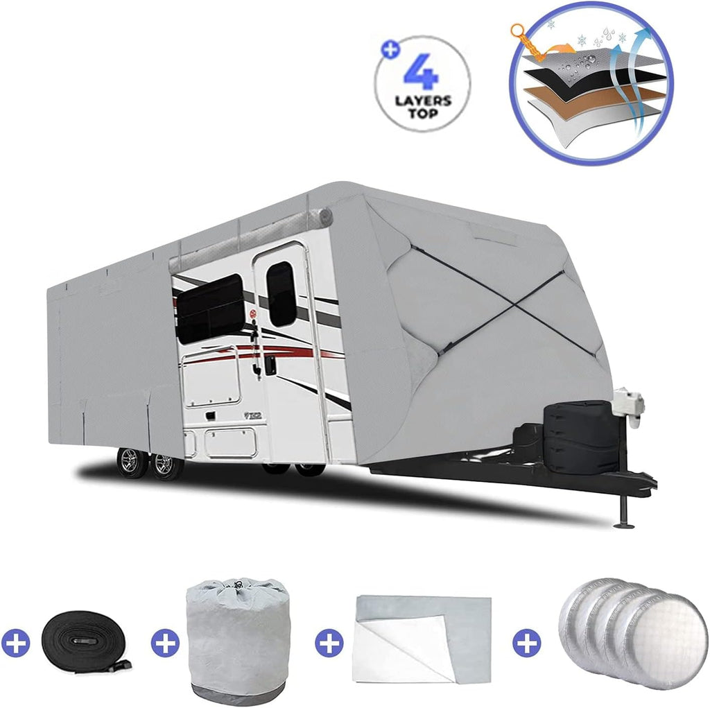 Thick 4 Layers Waterproof Travel Trailer Cover G425561