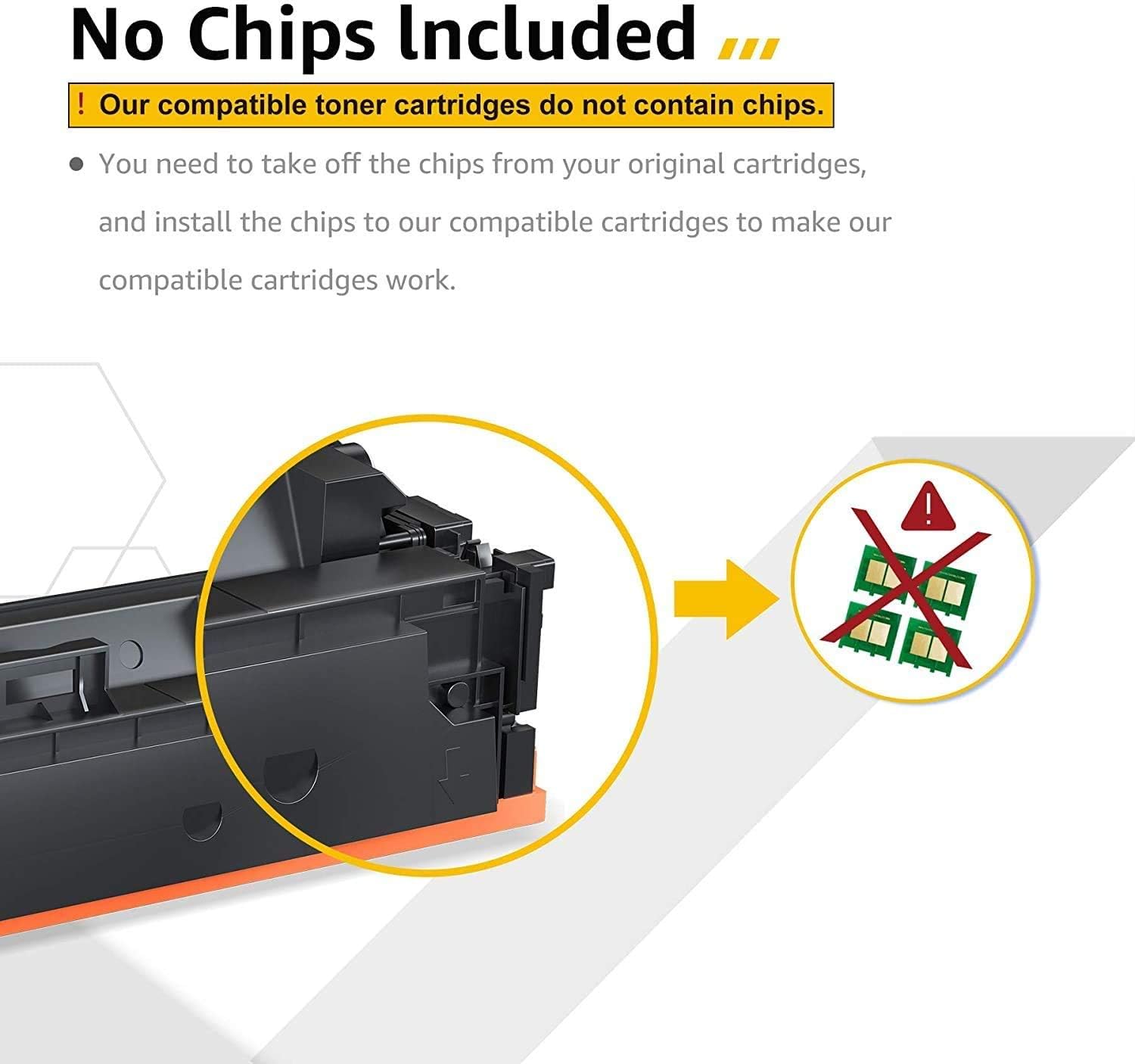 4-Pack Toner Cartridge for HP Color Pro MFP M454 M479 W82728