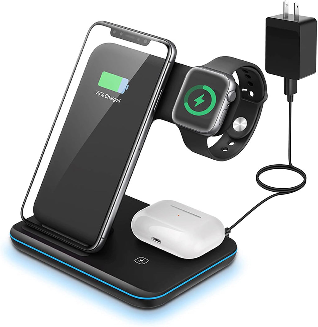 Wireless Charging Station Pad, 15W Max, Qi, Pack of 2 O78058