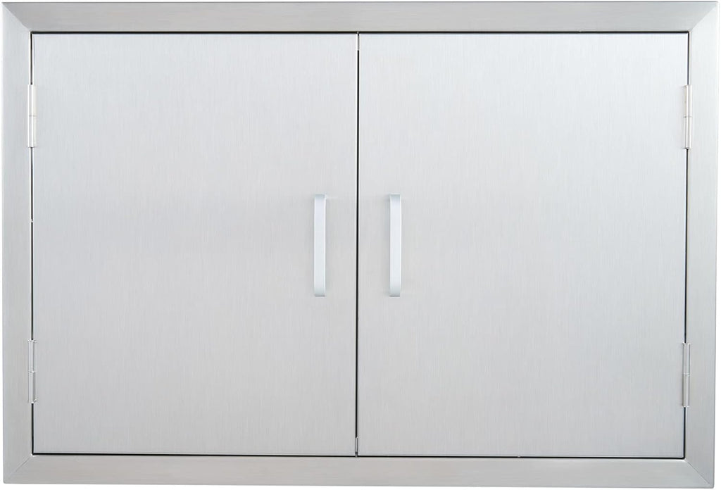 28 W x 19 H Weatherproof 304 Stainless Steel Double Access Door P980094