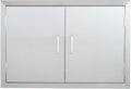 28 W x 19 H Weatherproof 304 Stainless Steel Double Access Door P980094