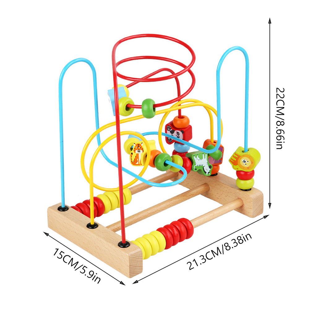 Wooden Beads Roller Montessori Toy Q557