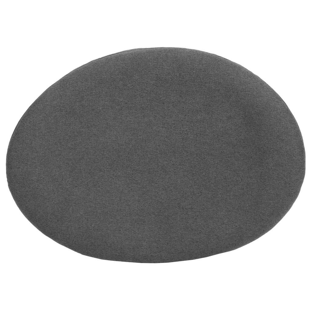 Gray Fabric Saddle Wing Ottoman Z2897