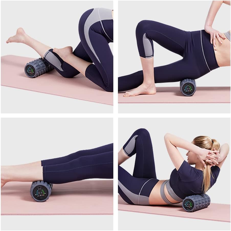 Vibrating Electric Foam Roller with Remote P9738