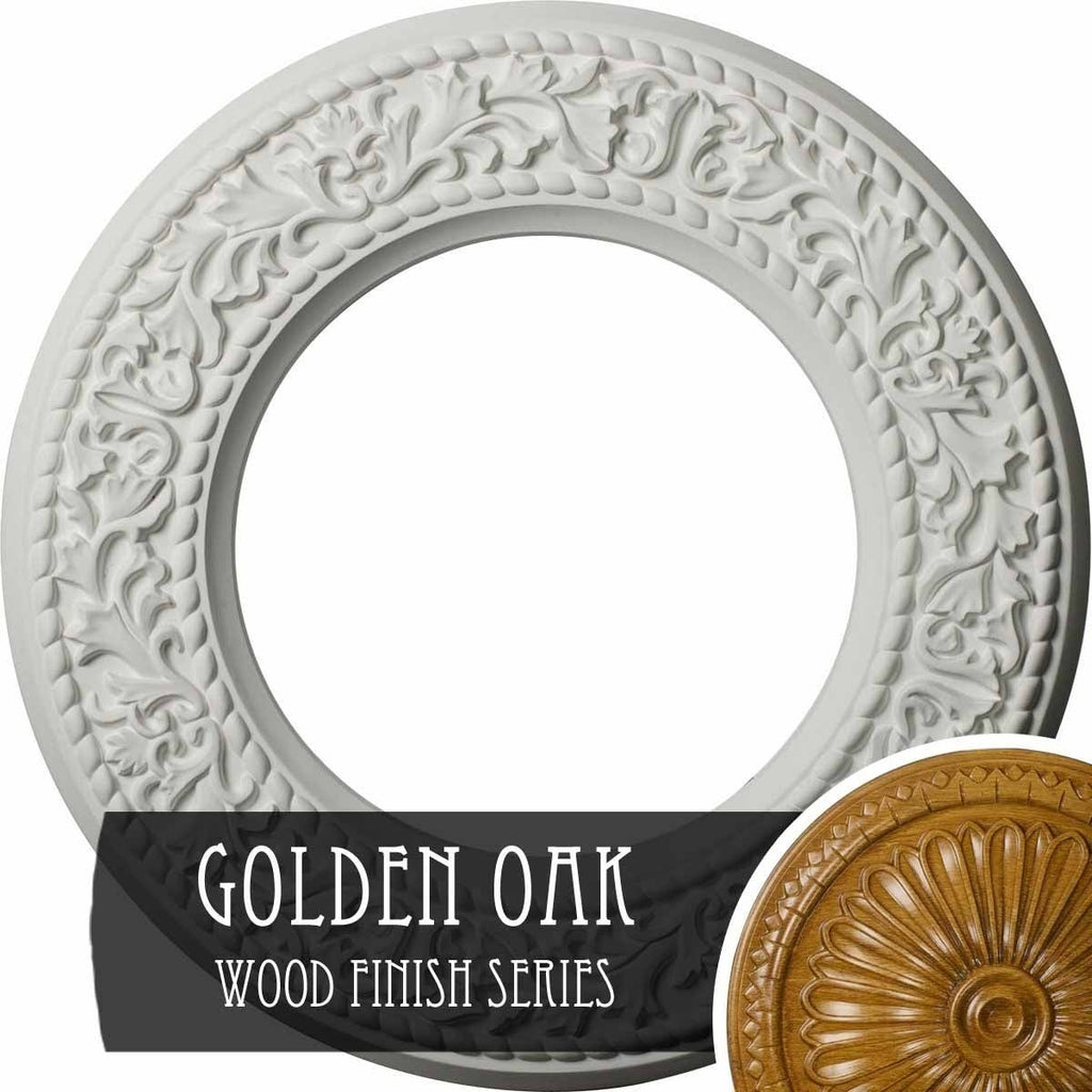 Blackthorn Ceiling Medallion Hand-Painted Golden Oak K785