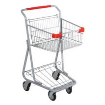Gray Wire Shopping Cart H77380