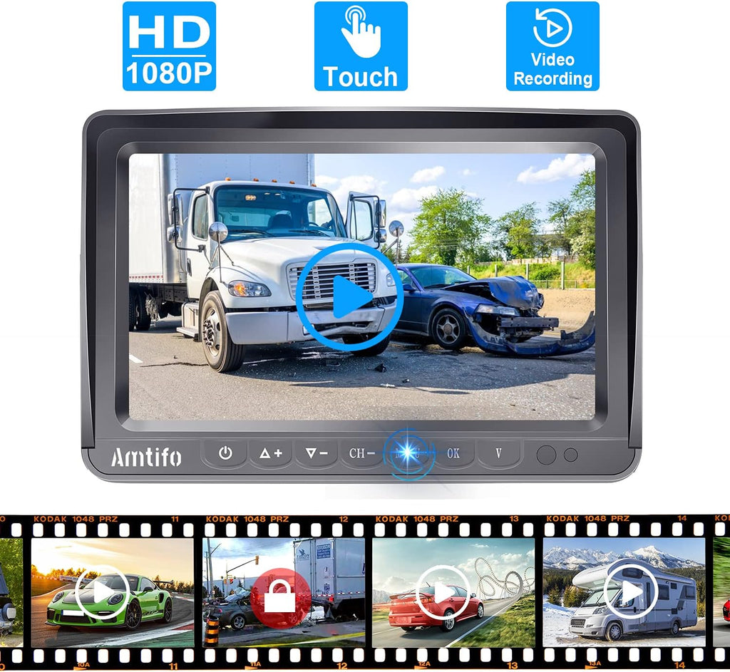 Wireless 4 Rear View Cameras with 7" Monitor for RVs E44569