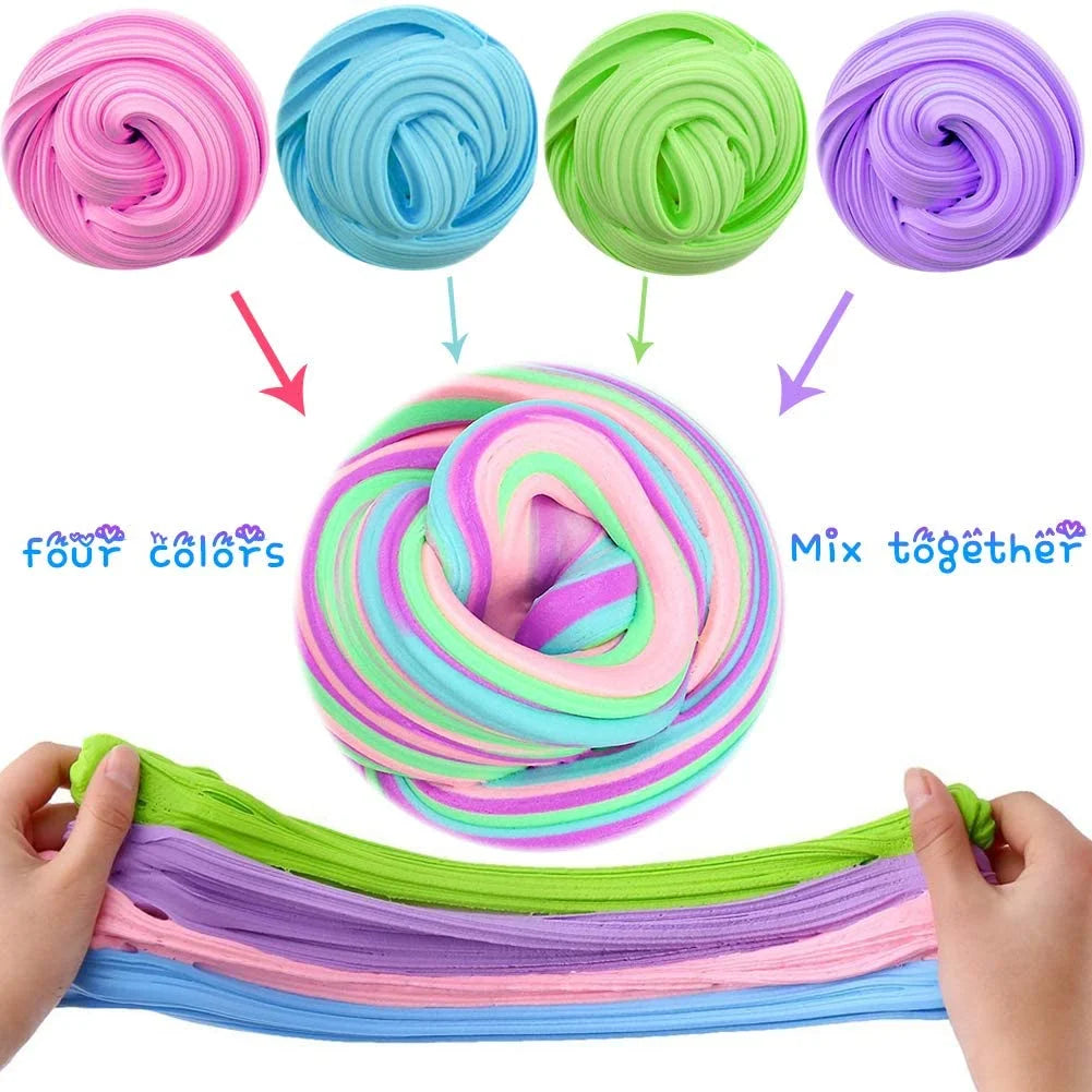 Fluffy Floam Slime Stretchy Soft Clay Toys Non-Toxic E812