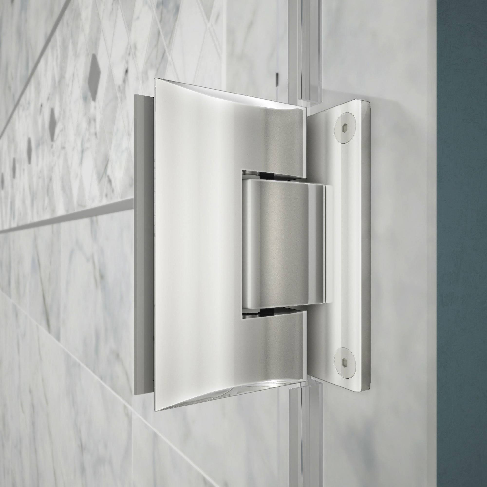 Chrome Frameless Hinged Shower Door T859280