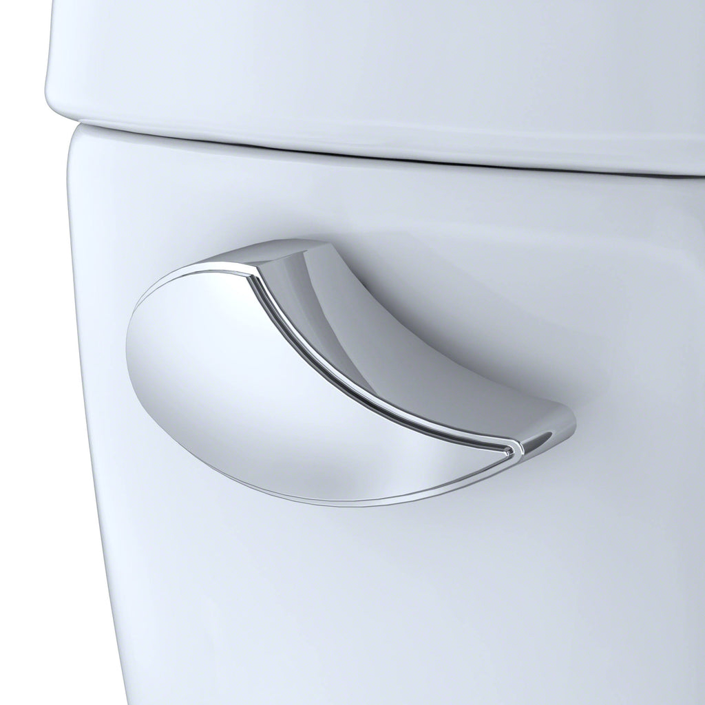 Cotton White Two-Piece Elongated Toilet with Right-Hand Trip Lever V8141
