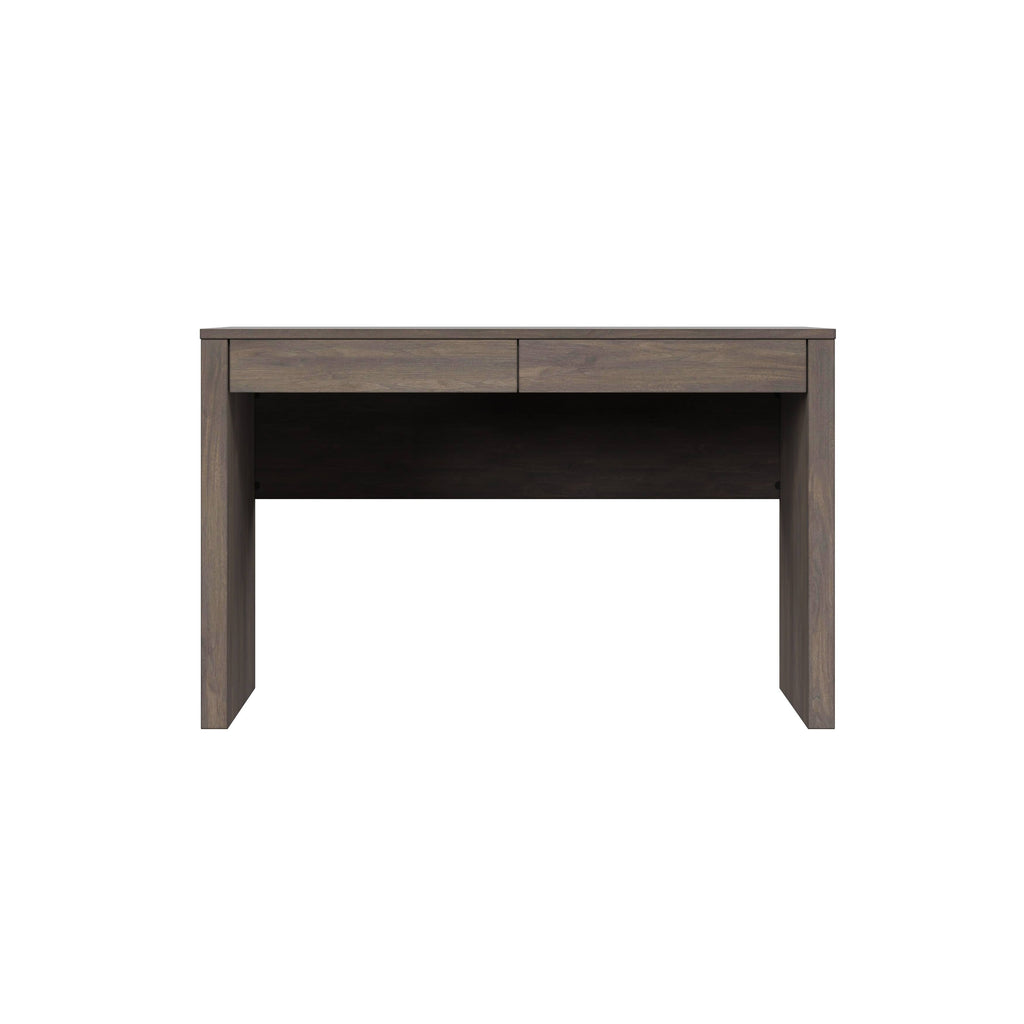 High Gloss Black 2 Drawers Rectangular Desk S444