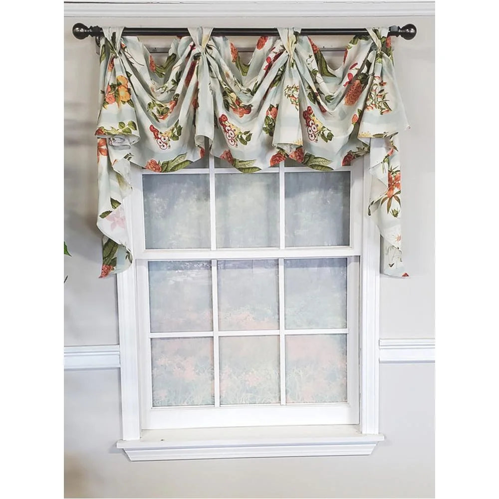 3-Scoop Window Valance 50" x 25" Robins Egg M4701