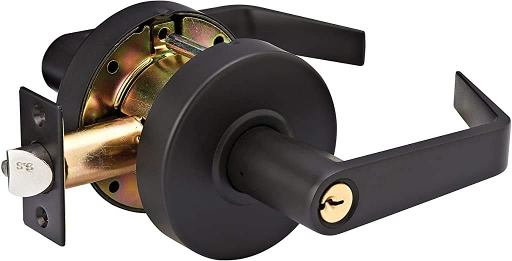 Heavy Duty Lever Style Commercial Classroom Door Lock, Oil Rubbed Bronze Finish, Pack of 2 U823