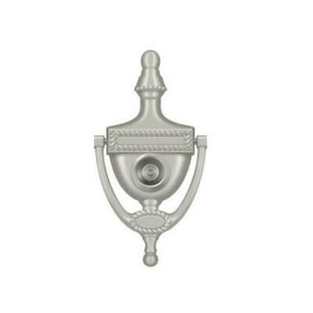 Door Knocker-Viewer, Satin Nickel, 6 x 3 B863556