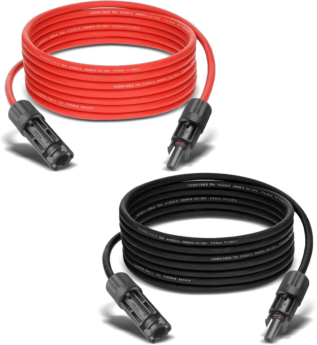 10AWG 30Feet Solar Panel Extension Cable with Male and Female Connector R763340
