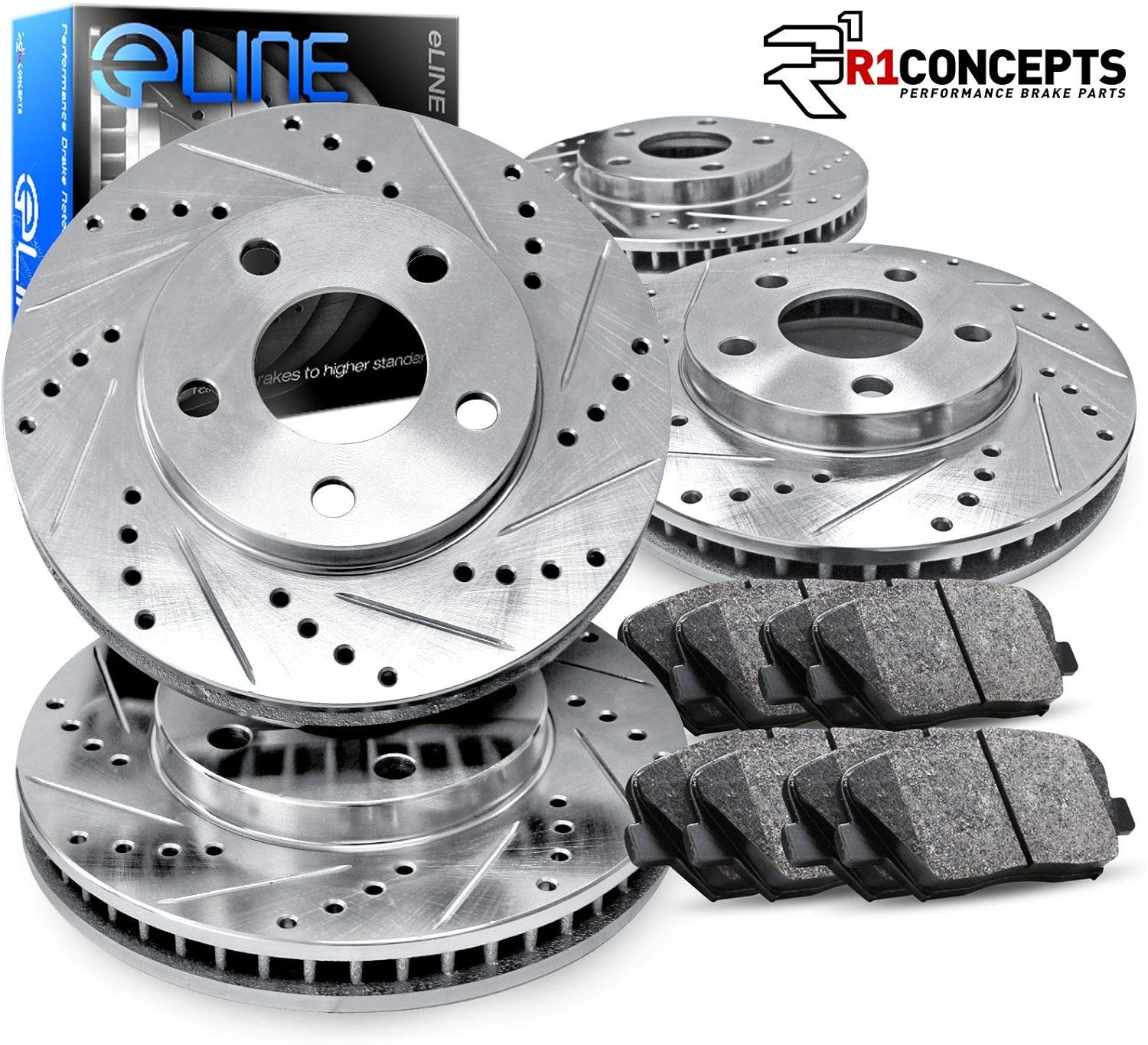 Semi Metallic Brake Pads and Rotors Kit M239