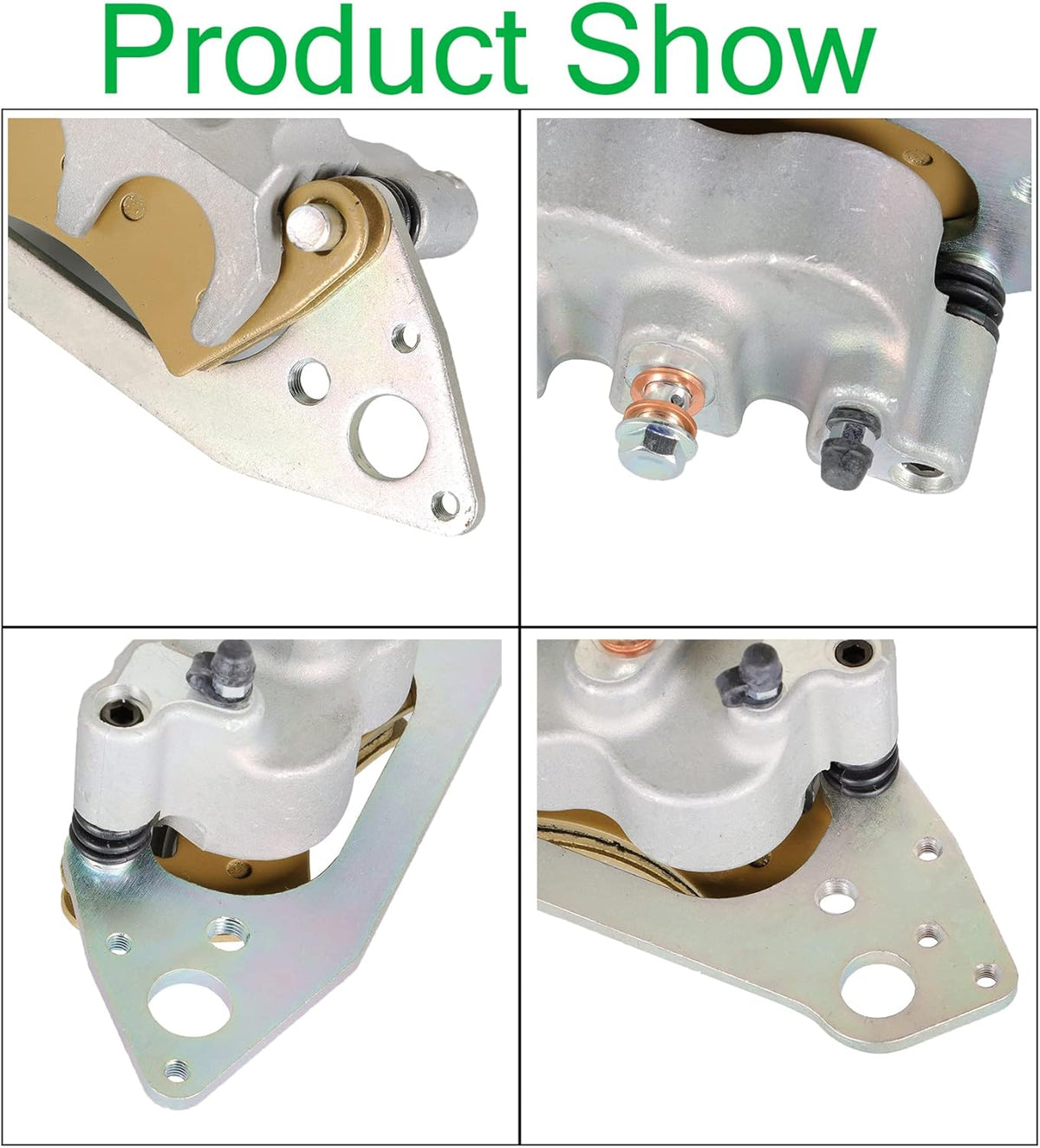 Front Left Right Brake Calipers W/Pads for Polaris Ranger 800 Crew XP 2010-2015 F893558