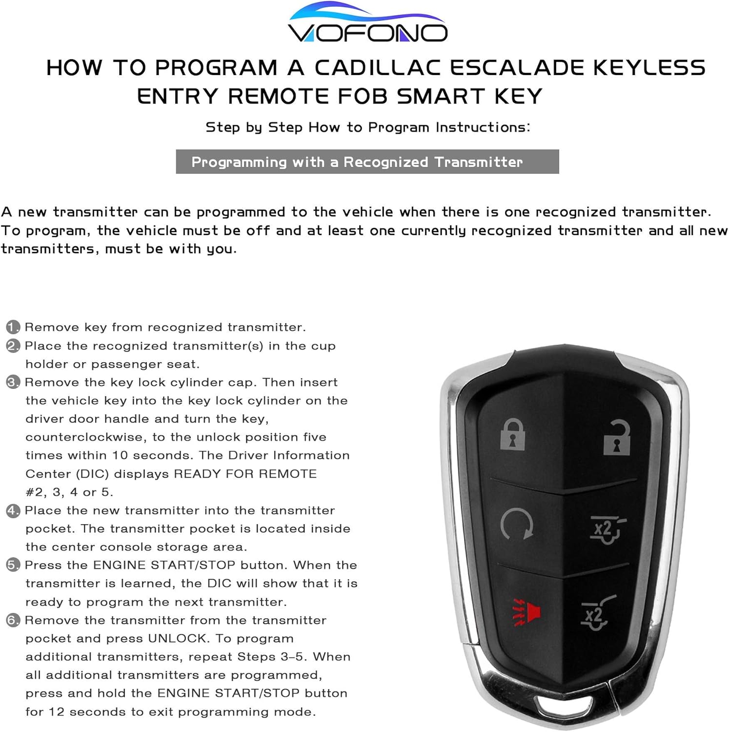 Car Key Fob Keyless Entry Remote Pack of 2 V410