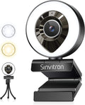 1080P HD USB Webcam with Microphone and Tripod W85764