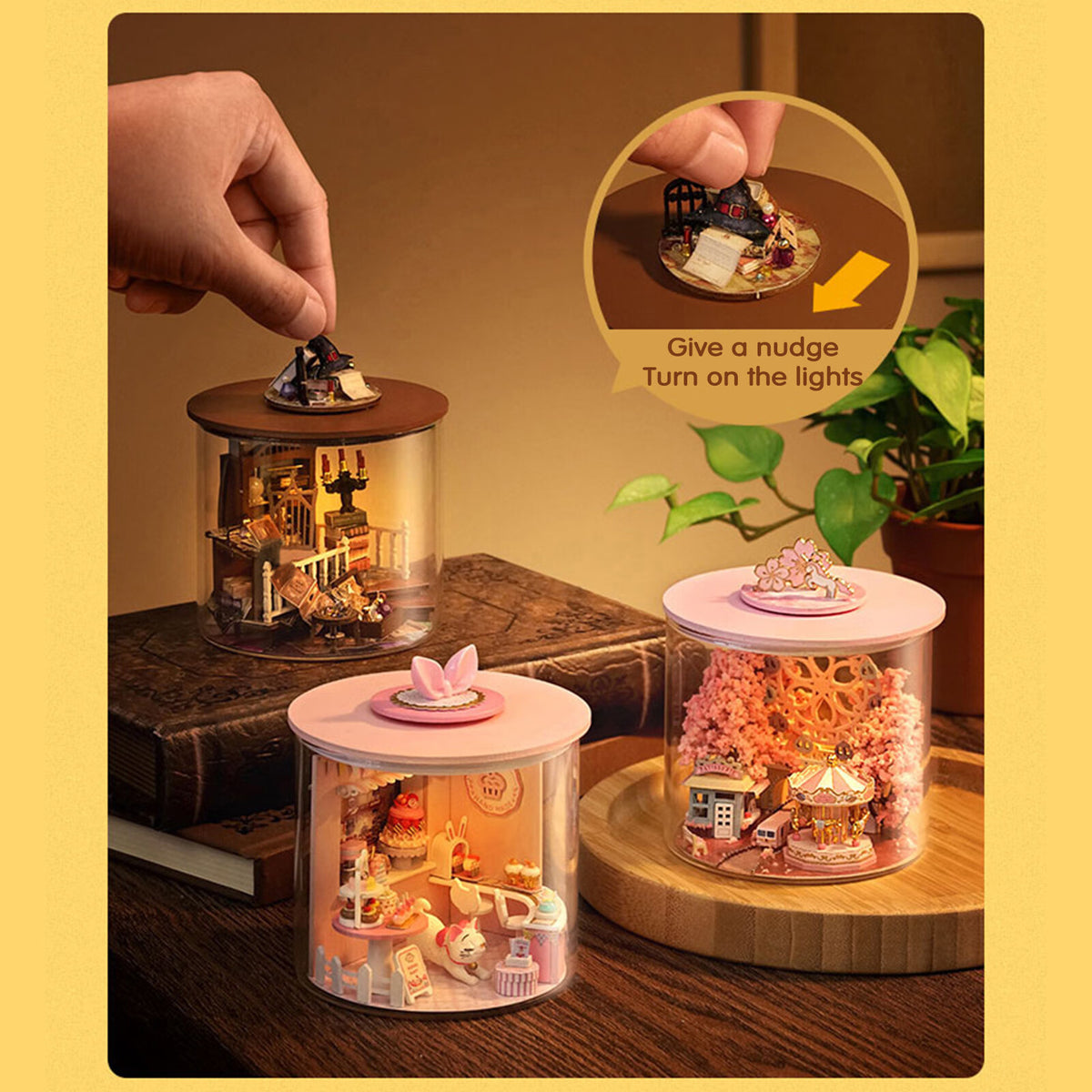 DIY Miniature Dollhouse Kit with LED A874199