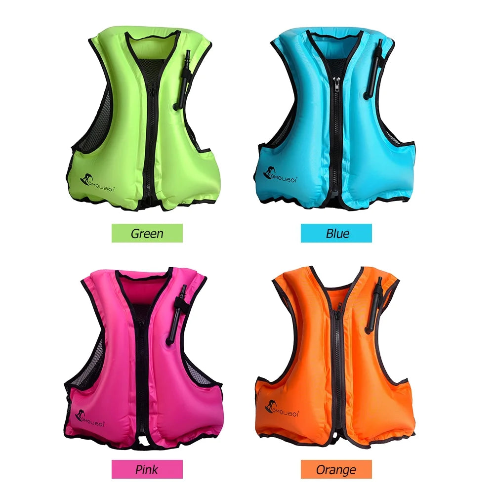 Inflatable Life Jacket for Snorkeling and Water Sports B548388